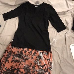 Black 3/4 Sleeve Tee